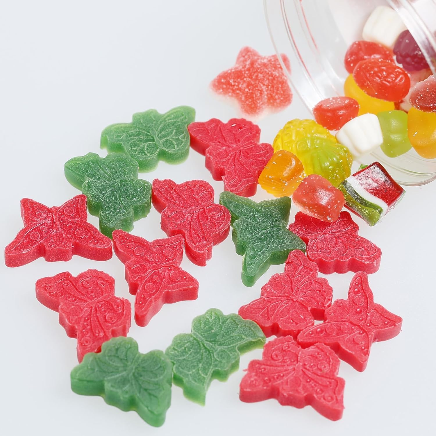 Marijuana Cannabis Hemp Leaf Silicone Molds with 70 Cavities Shaped for Pot Chocolate Candy Gummy, Flower