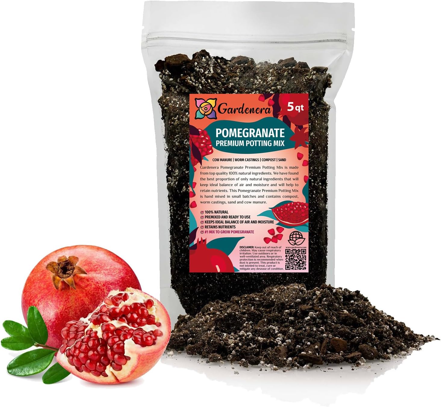 Premium JUST-ADD-Water Potting Soil Mix - Optimal Nutrient-Rich Blend for Thriving and HIGH-Yield Herbal Plants - 3 Quart