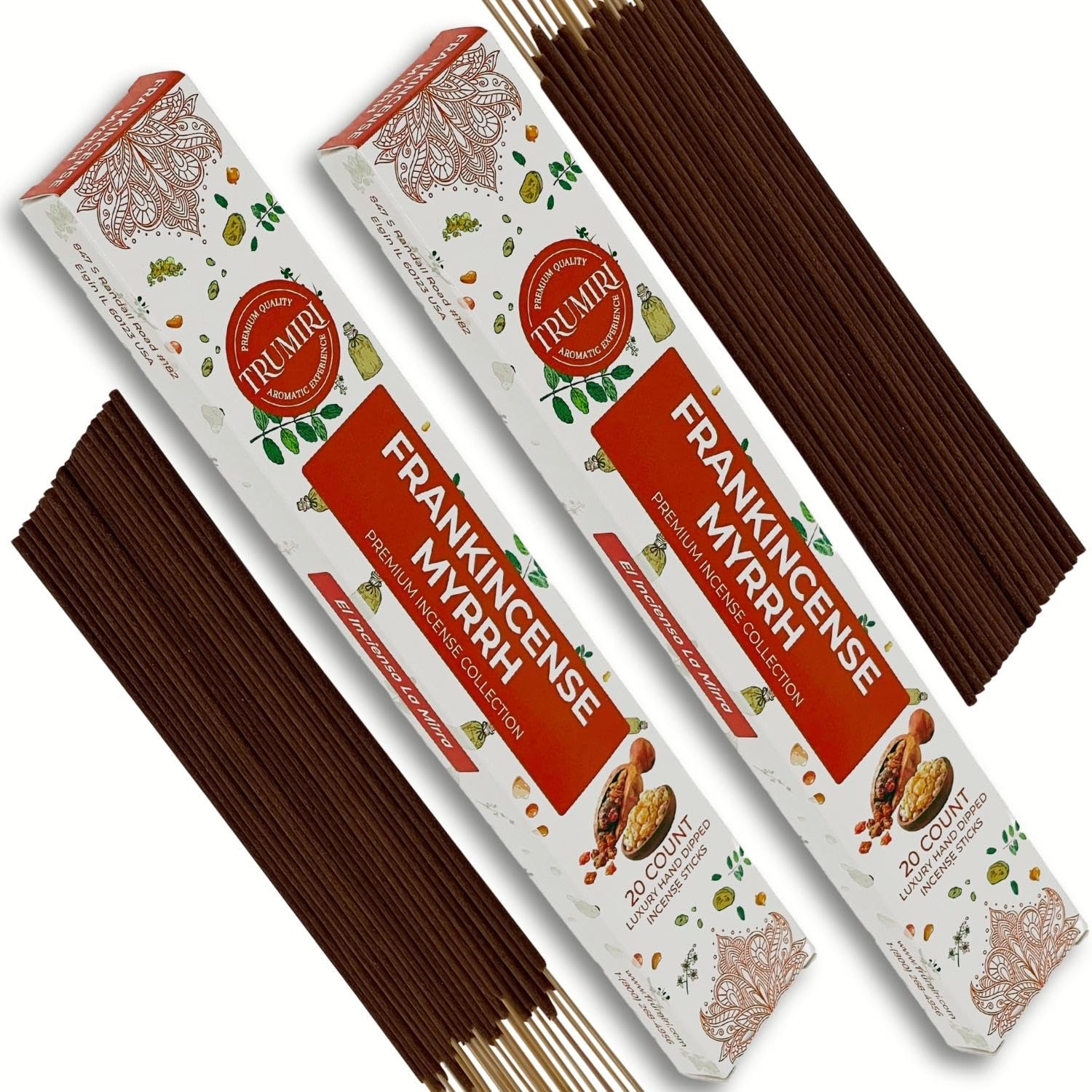 Cannabis Scented Incense Sticks - Total 40 Insence-Sticks - Dual Pack of 20 Insense - Inciensos - Inscents - Natural Non Toxic Ingredients - Incents - Incence - Inscense - Insents