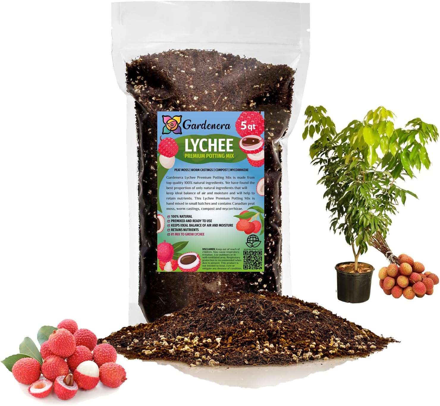 Premium JUST-ADD-Water Potting Soil Mix - Optimal Nutrient-Rich Blend for Thriving and HIGH-Yield Herbal Plants - 3 Quart