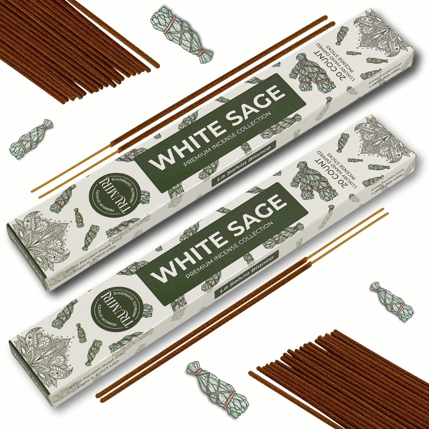 Cannabis Scented Incense Sticks - Total 40 Insence-Sticks - Dual Pack of 20 Insense - Inciensos - Inscents - Natural Non Toxic Ingredients - Incents - Incence - Inscense - Insents