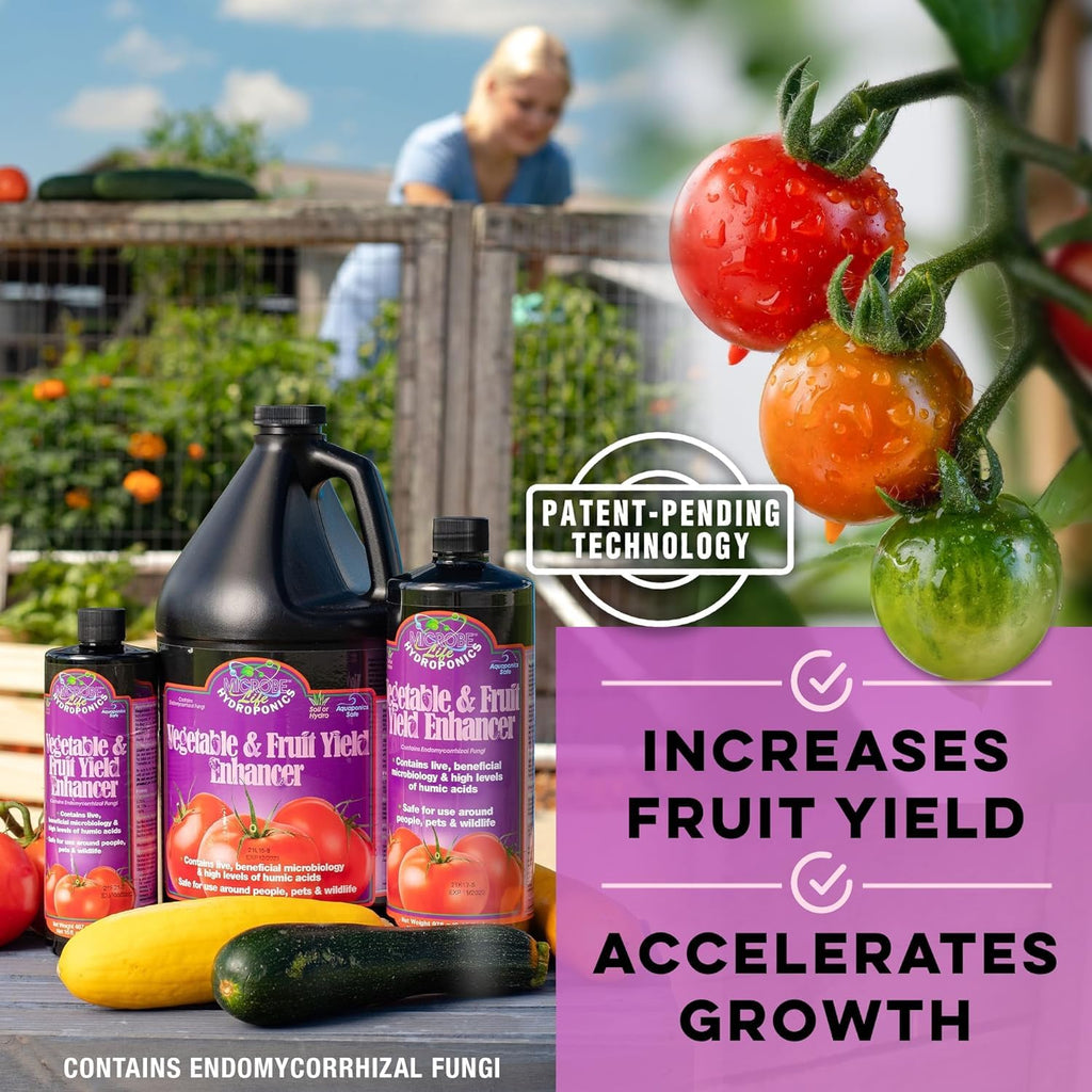 Microbe Life Hydroponics Premium Photosynthesis Plus to Grow Fruits, Vegetables, and Herbs, The Best Professional Big Bud Grow, Use with Any Feeding Systems Including Hydroponics or Soil, 16 Ounces