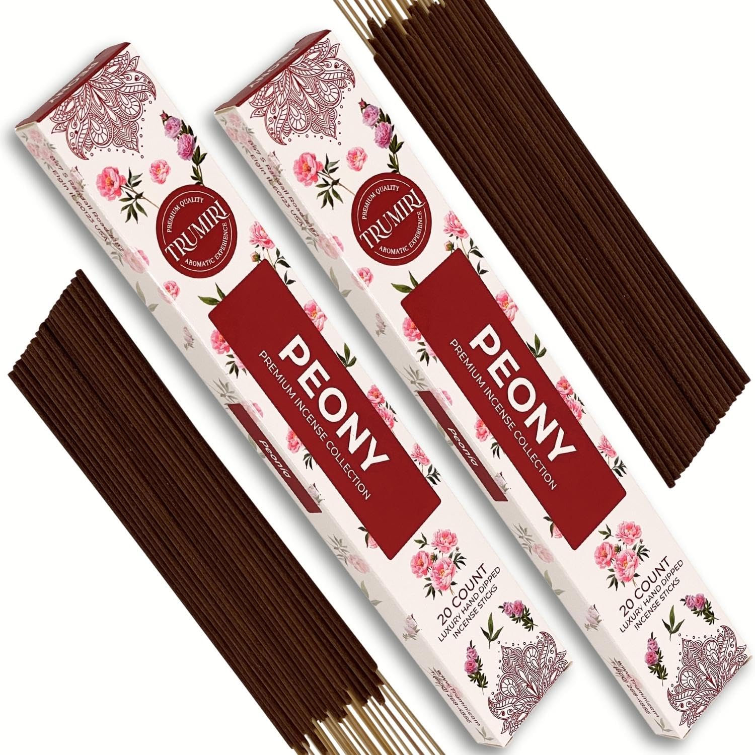 Cannabis Scented Incense Sticks - Total 40 Insence-Sticks - Dual Pack of 20 Insense - Inciensos - Inscents - Natural Non Toxic Ingredients - Incents - Incence - Inscense - Insents