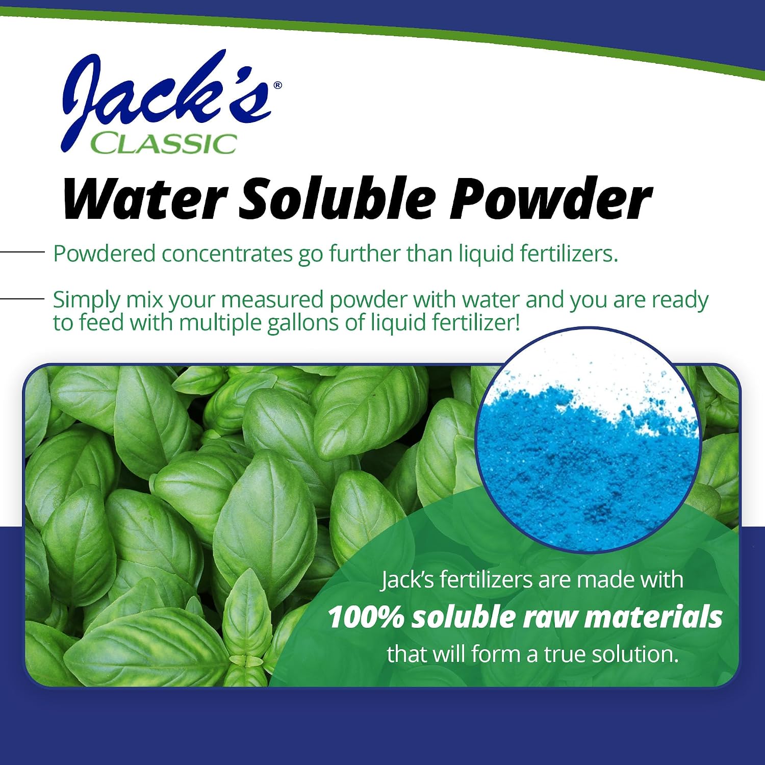 Jack's Classic All Purpose 20-20-20 Water Soluble Plant Food (1.5lbs) | Powdered, Targeted Micronutrient Package, Promotes Growth, Green-Up, and Leaf Expansion on All Indoor and Outdoor Plants