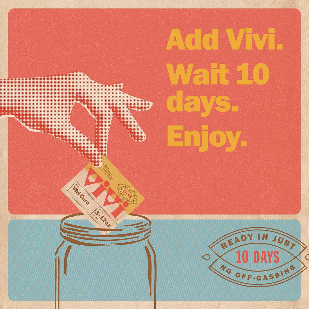 Vivi 10-Day Refining Process Humidity Control Packs | Balance Moisture for 3 to 12 oz in Any Airtight Storage Container, 4-Pack with Resealable Bag, Powered by Boveda