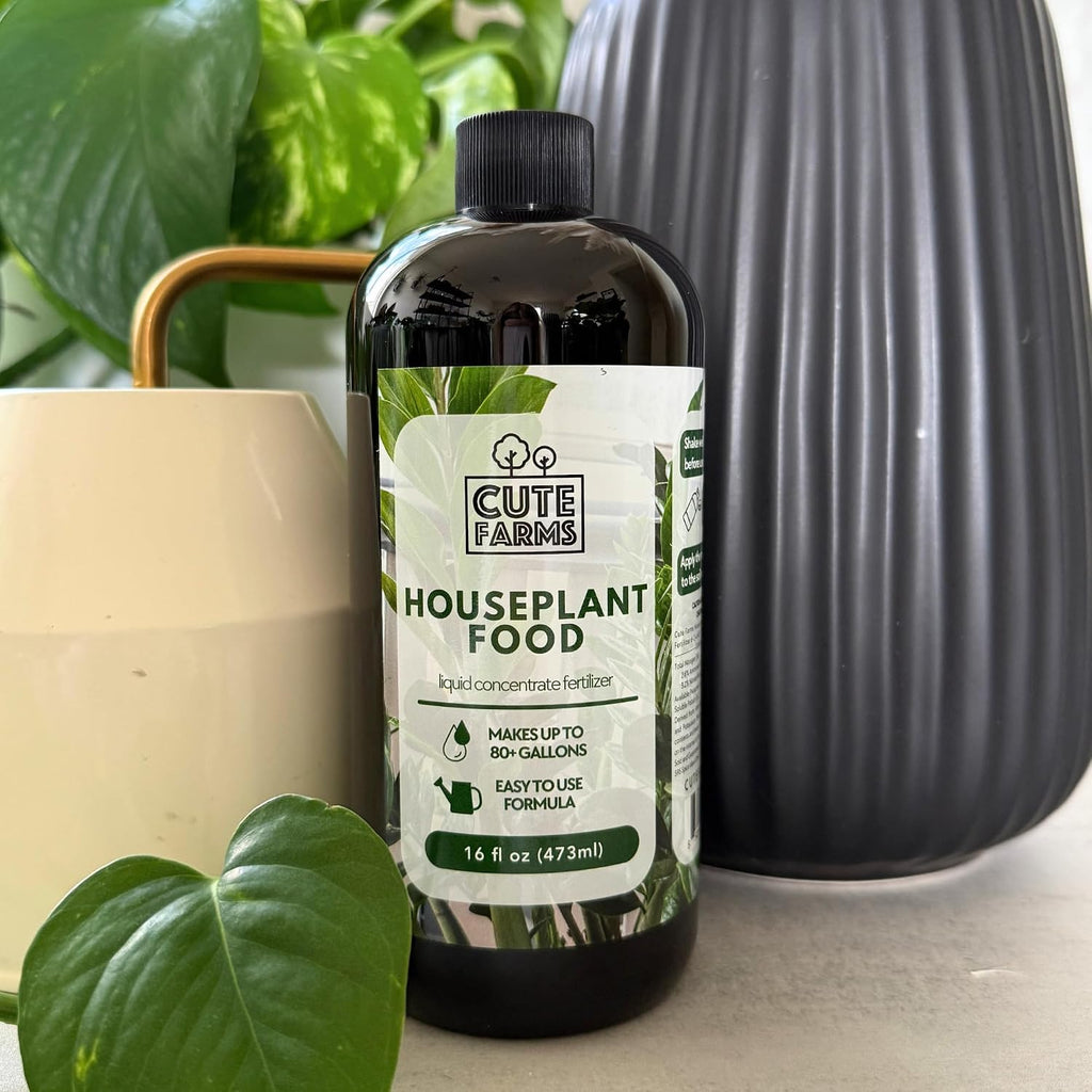 Houseplant Food 16oz Concentrated Fertilizer for Pothos, Monstera and More - All Purpose Indoor Plant Food - Makes up to 80+ Gallons - Cute Farms