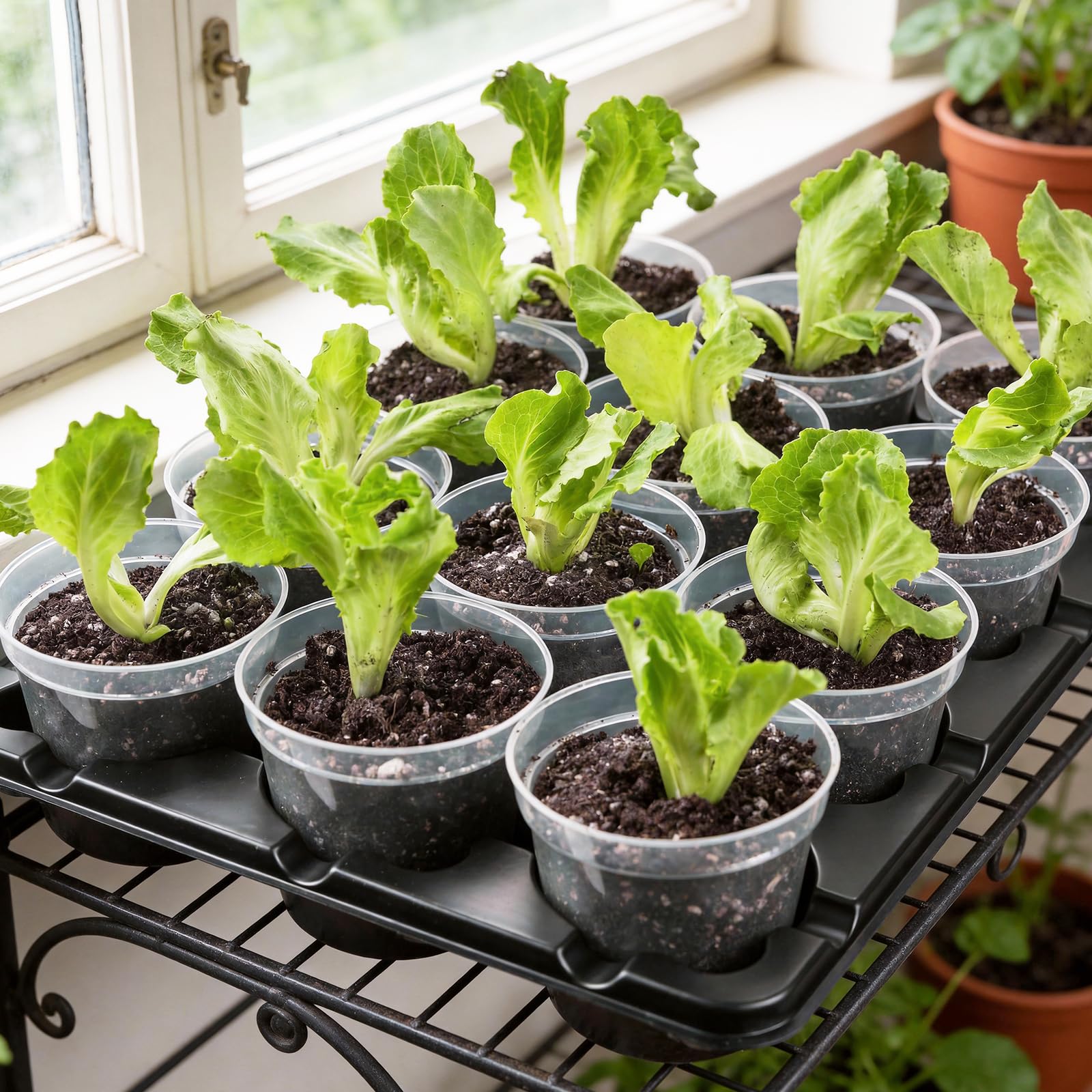 4 Pack 20 Cell Seed Starting Trays with 4 Vented Humidity Domes | Compatible with standard 3 inch nursery pots. Thick reusable trays have deep cells, raised bases and adjustable dome vents.