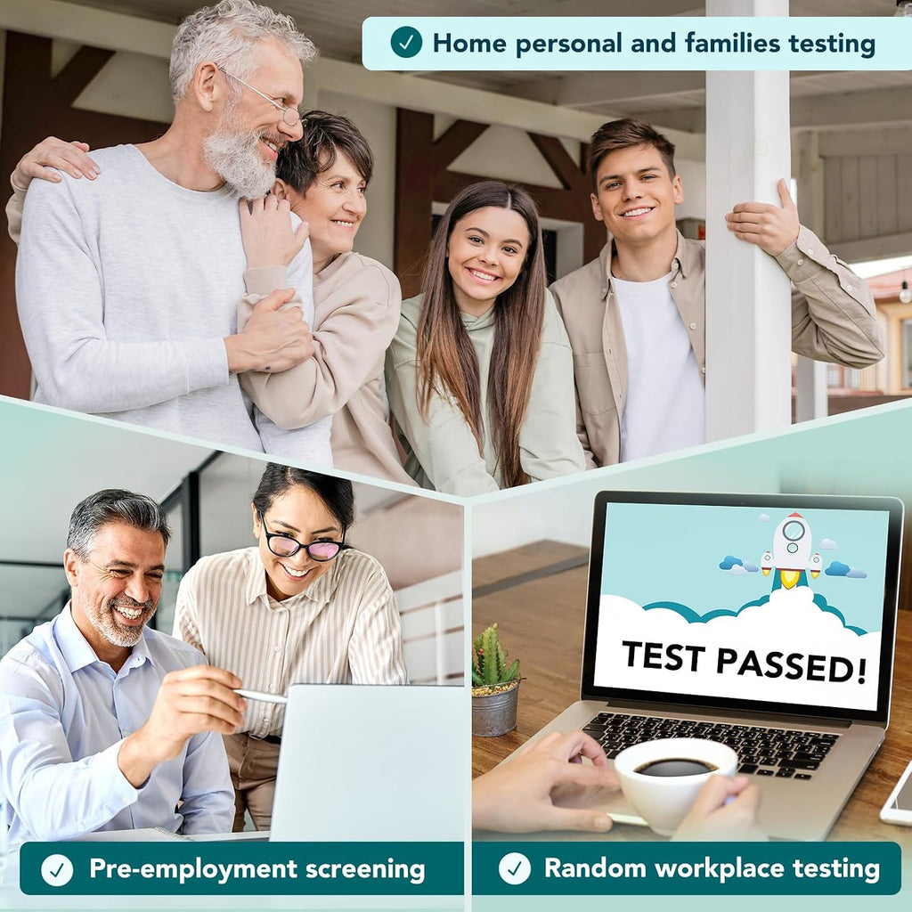 Easy@Home 15 Pack Marijuana Drug Test Kit - Urine THC Test for Home Use | THC Urine Tests (Cannabinoids Test) for Home Use, THC Detox Testing Kits 50ng/mL, Drug Testing Kit Track THC Detox #EDTH-114