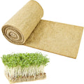 1Roll 10" X 236" Microgreen Growing Mat Hemp Fiber Grow Mats Microgreens Growing Kit Jute Hydroponic Pads Indoor Organic Production for Microgreen Starter Tray Wheatgrass Sprouts