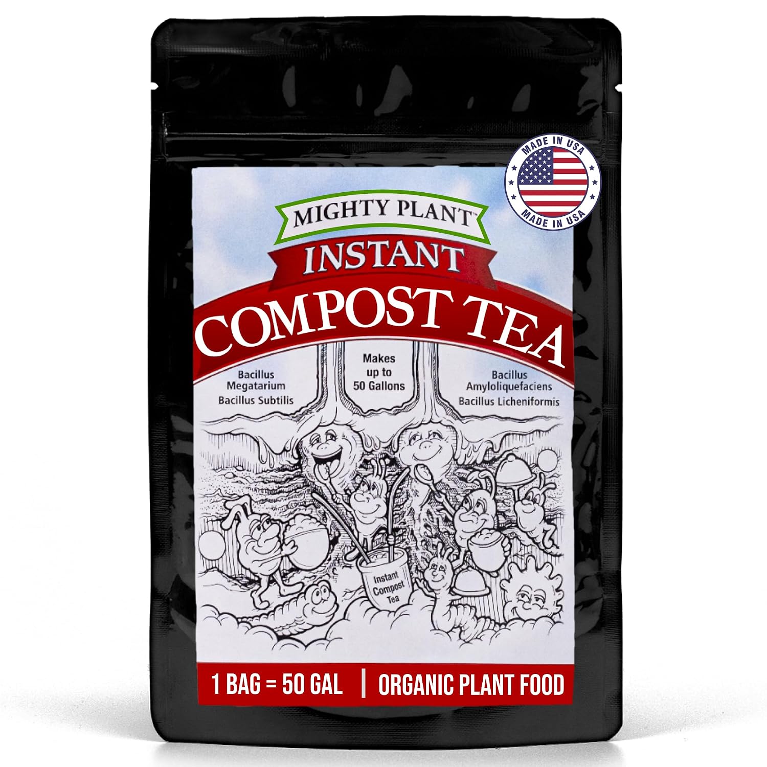 Instant Compost Tea (5 oz) – Probiotic Plant Food Bloom Booster & Yield Booster for Hydroponics & All Gardening Types | Microbial Formula Converts Amino Acids for Enhanced Growth (5, Ounces)
