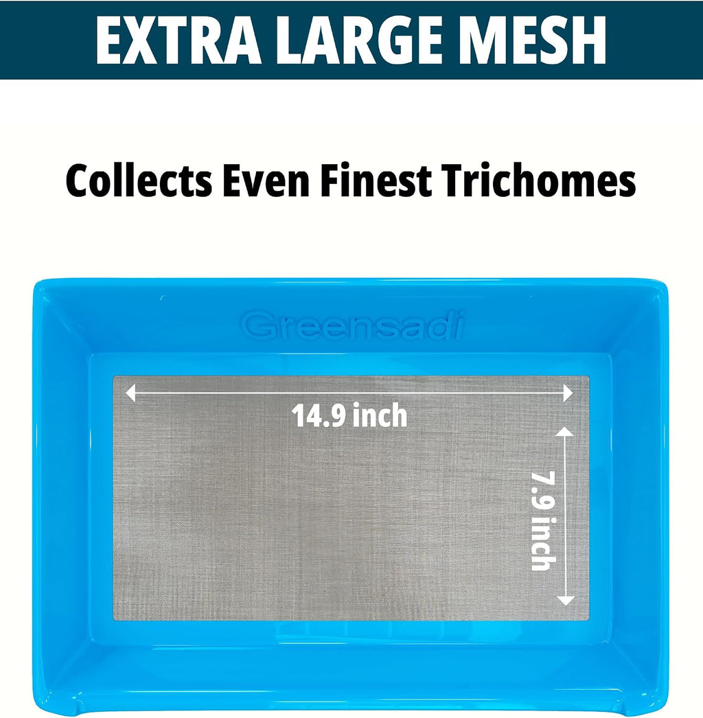 Trim Tray Bin – Durable, Premium Quality Set w/ 2-Tier Trimming Tray, 150 Micron Screen Harvest Trim Tray for sifting, Trim Bucket with Mini Hygrometers - Humidity Meters