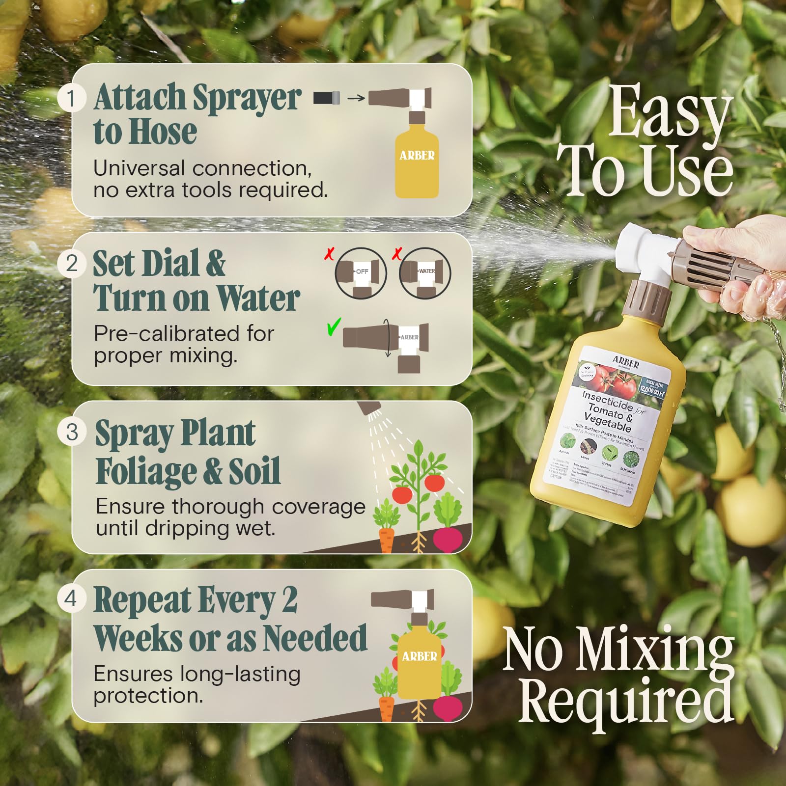 Organic Insecticide & Fungicide for Plants - Indoor/Outdoor, 16oz | Indoor and outdoor protection controls powdery mildew, spider mites, aphids, whiteflies, and fungus gnats