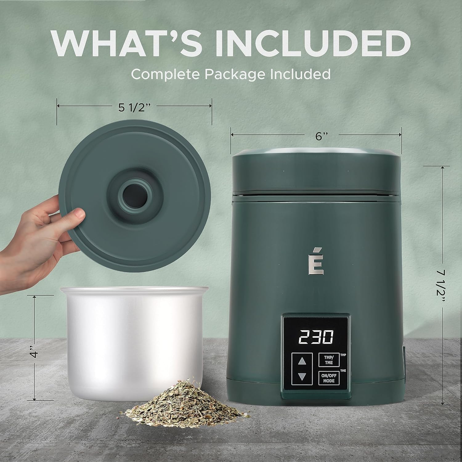 2 in 1 Herb Decarboxylator Infuser - 2oz Decarb Machine for Butter Infusion | 2-in-1 herbal infuser and decarboxylator for making butter, oil, and tinctures with precise temperature control for home use