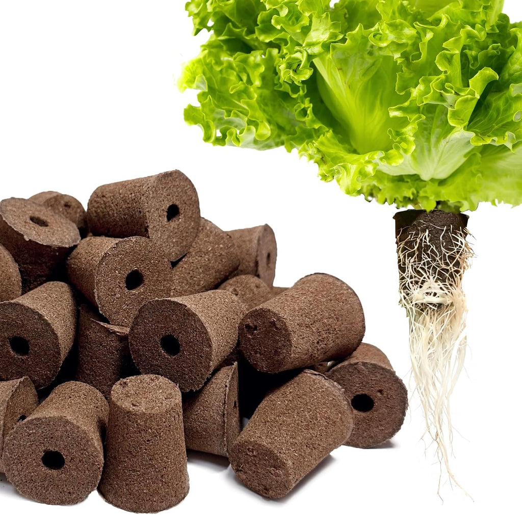 Hydroponic Growing Sponges 50 Pack, Universal Fit Sponges & Seed Pods for Starting Seeds, Indoor Outdoor Garden for Seed Germination & Plant Cloning, Stronger Roots