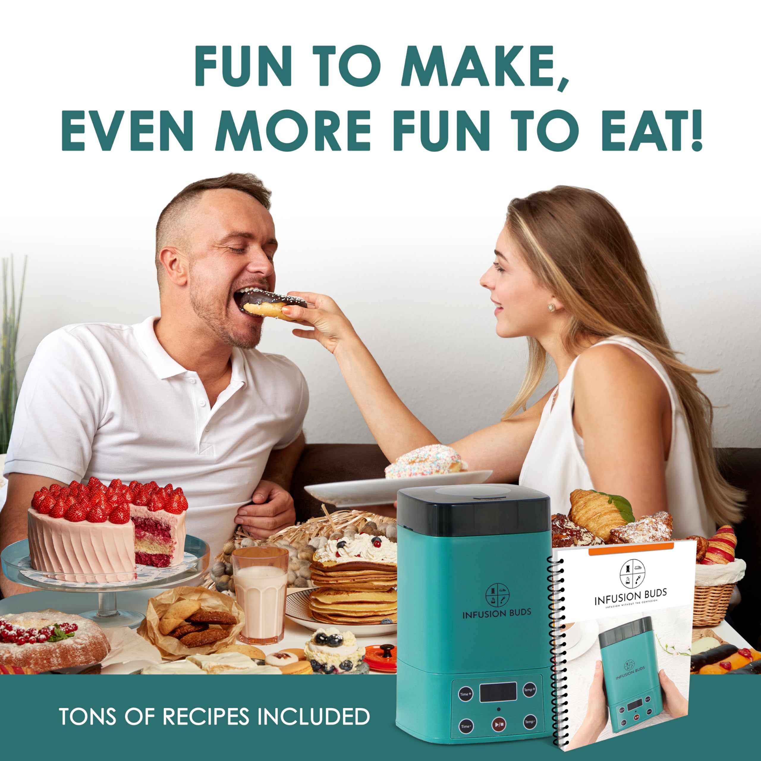 2-in-1 Herb Decarboxylator and Infuser, Oil Infuser & Butter Maker Machine | Magically Decarb Herbs, Infuse Butter Oil and Tinctures, - Complete Kit with Recipe Book & All Accessories, 3 Cups Capacity