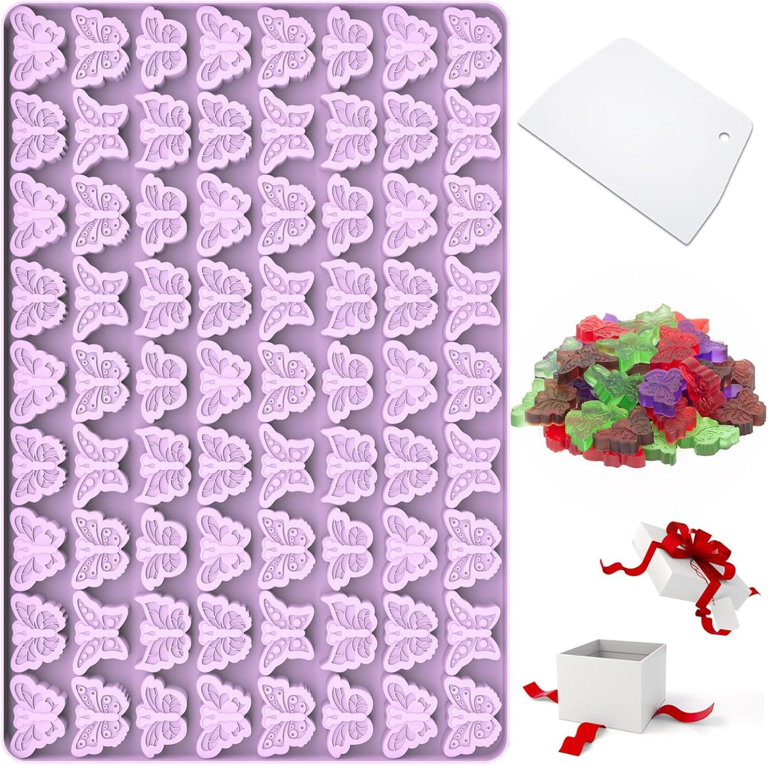 Marijuana Cannabis Hemp Leaf Silicone Molds with 70 Cavities Shaped for Pot Chocolate Candy Gummy, Flower