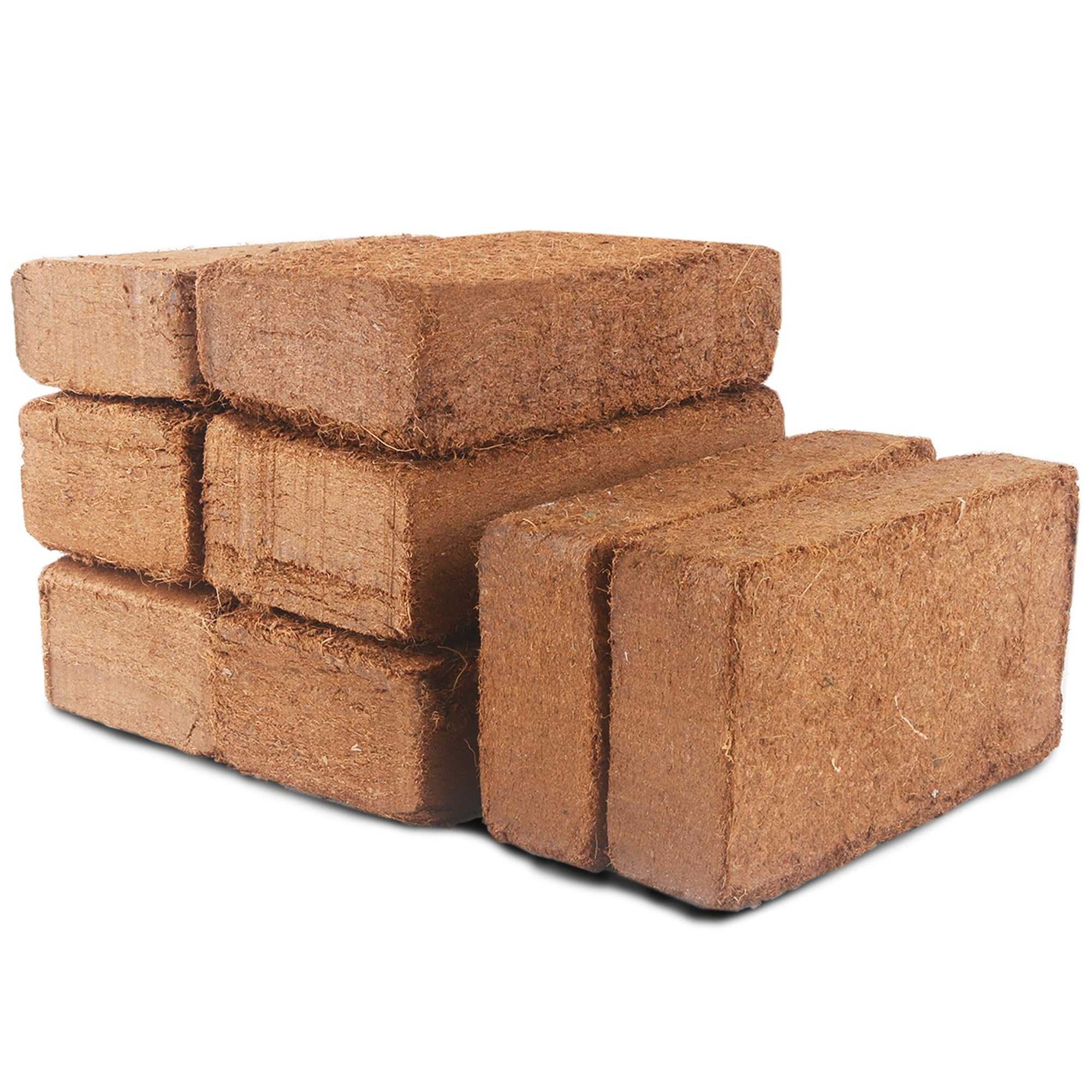 9-Pack Premium Organic Coco Coir Bricks for Plants - Low EC & pH Balance - 100% Natural Peat Moss Mix with Coconut Husk Fiber - Perfect for Gardening, Potting Soil Substrate - 12.6 lbs
