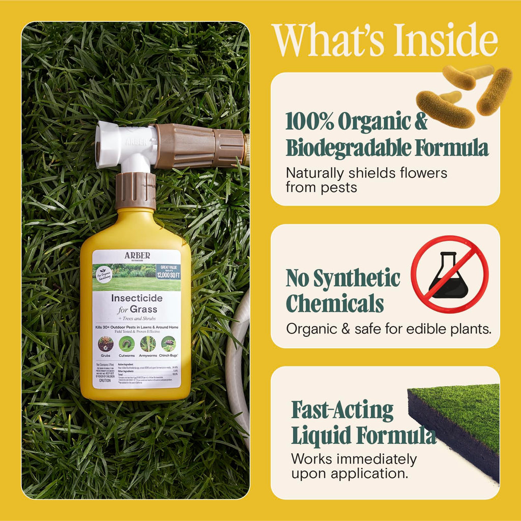 Organic Insecticide & Fungicide for Plants - Indoor/Outdoor, 16oz | Indoor and outdoor protection controls powdery mildew, spider mites, aphids, whiteflies, and fungus gnats
