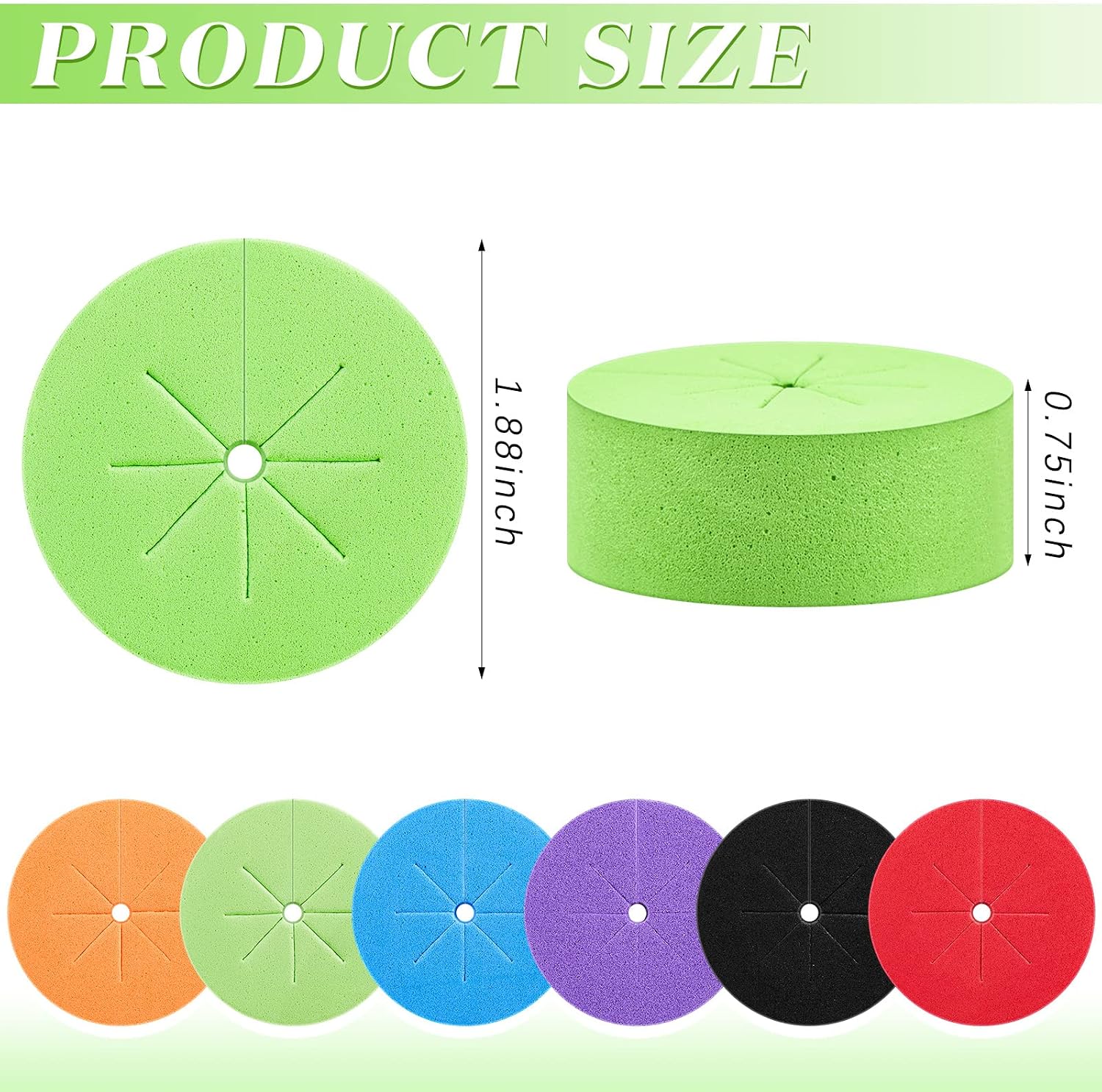 Lallisa 240 Pcs Clone Collars 2 Inch Foam Inserts for Hydroponic Cloning Machines Fits 2" Net Pots Reusable Collars for Hydroponics Plant Germination in DIY Cloner and Clone Machines (Multicolor)