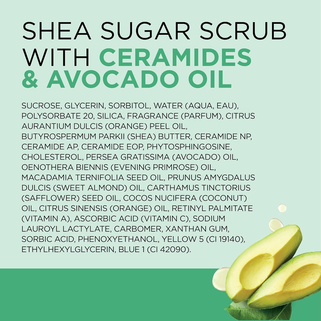 Dr Teal's Shea Sugar Body Scrub, Cannabis Sativa Hemp Seed Oil with Essential Oils, 19 oz (Pack of 3)