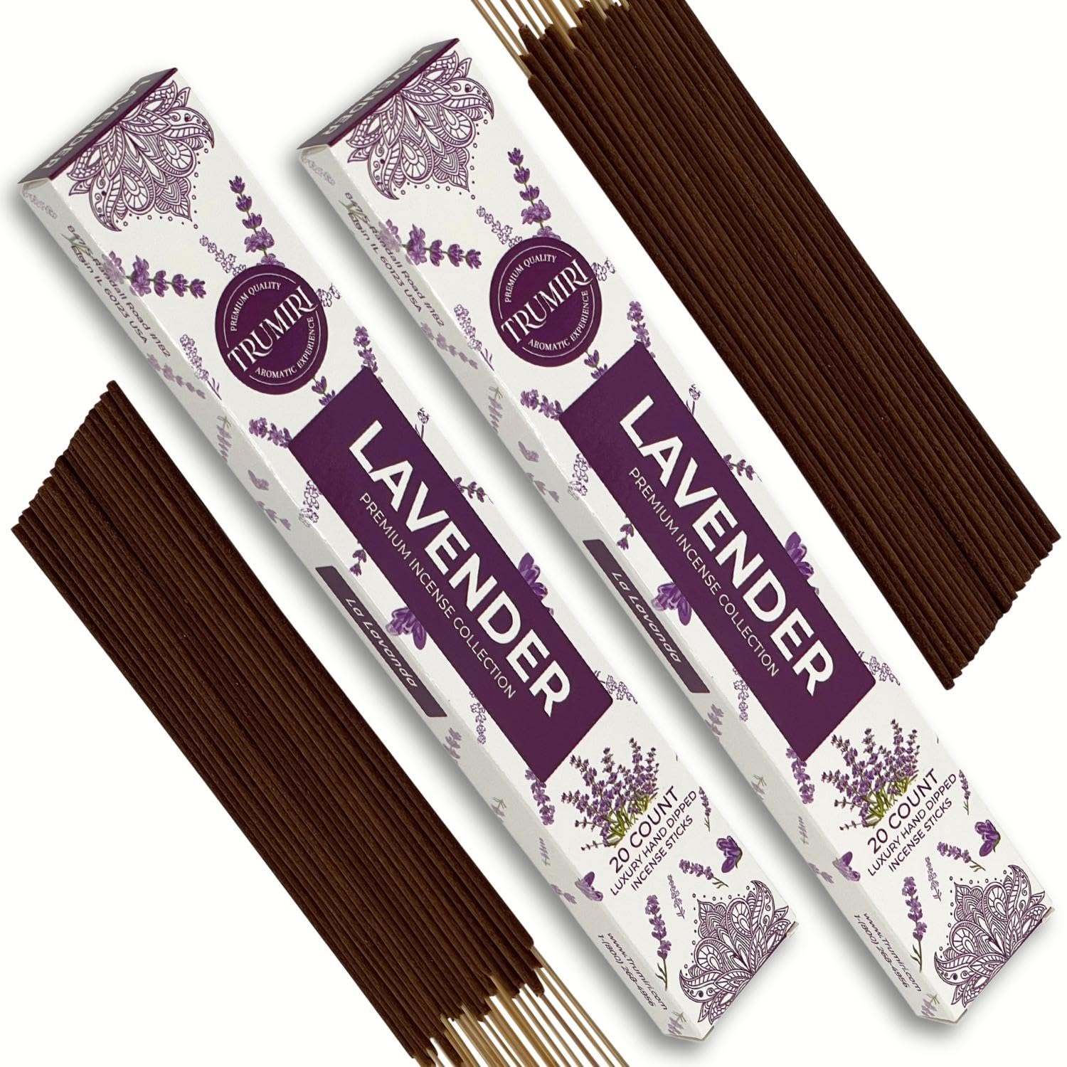 Cannabis Scented Incense Sticks - Total 40 Insence-Sticks - Dual Pack of 20 Insense - Inciensos - Inscents - Natural Non Toxic Ingredients - Incents - Incence - Inscense - Insents