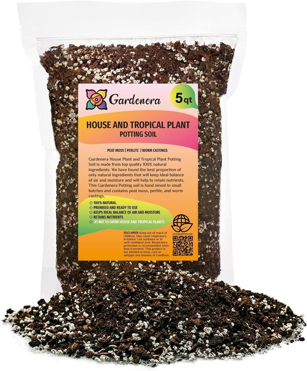 Premium JUST-ADD-Water Potting Soil Mix - Optimal Nutrient-Rich Blend for Thriving and HIGH-Yield Herbal Plants - 3 Quart