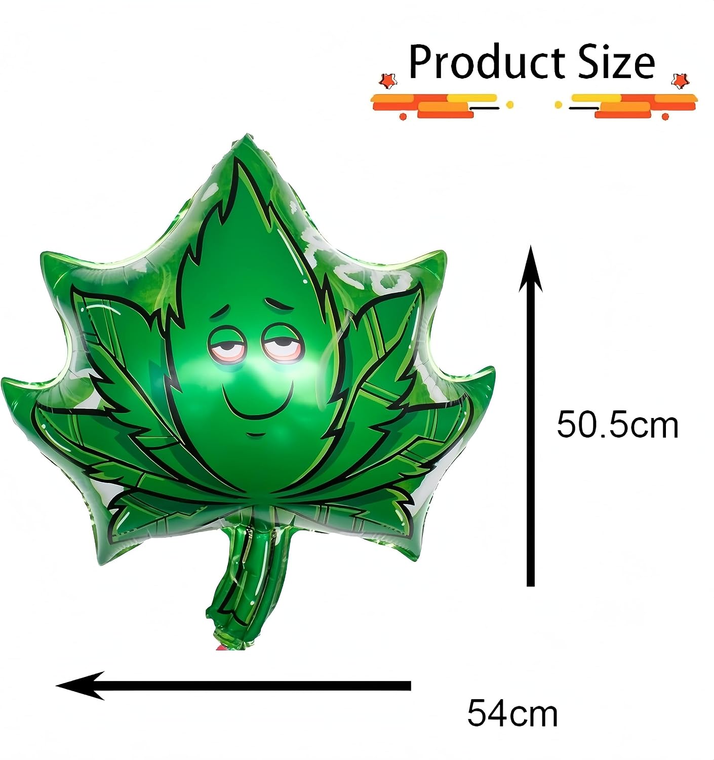 6 PCS Weed Marijuana Balloons/Weed Party Decorations for Adults/420 party decorations/Cannabis Birthday Themed Party/Lets Get Lit /Marijuana Theme Weed Aluminum Balloon/Weed Balloons Party Supplies