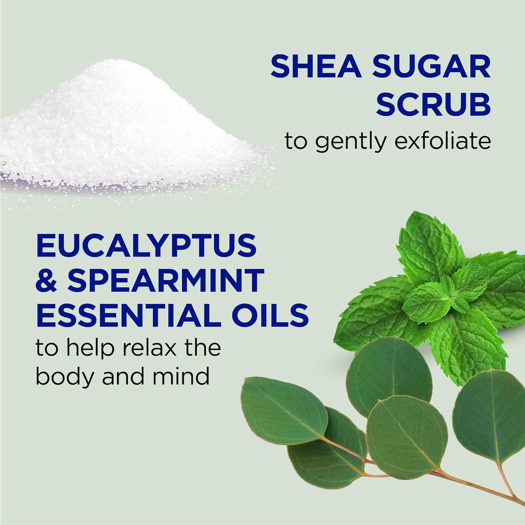 Dr Teal's Shea Sugar Body Scrub, Cannabis Sativa Hemp Seed Oil with Essential Oils, 19 oz (Pack of 3)