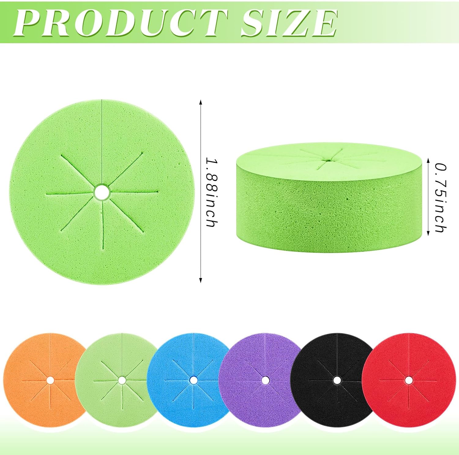 Lallisa 240 Pcs Clone Collars 2 Inch Foam Inserts for Hydroponic Cloning Machines Fits 2" Net Pots Reusable Collars for Hydroponics Plant Germination in DIY Cloner and Clone Machines (Multicolor)
