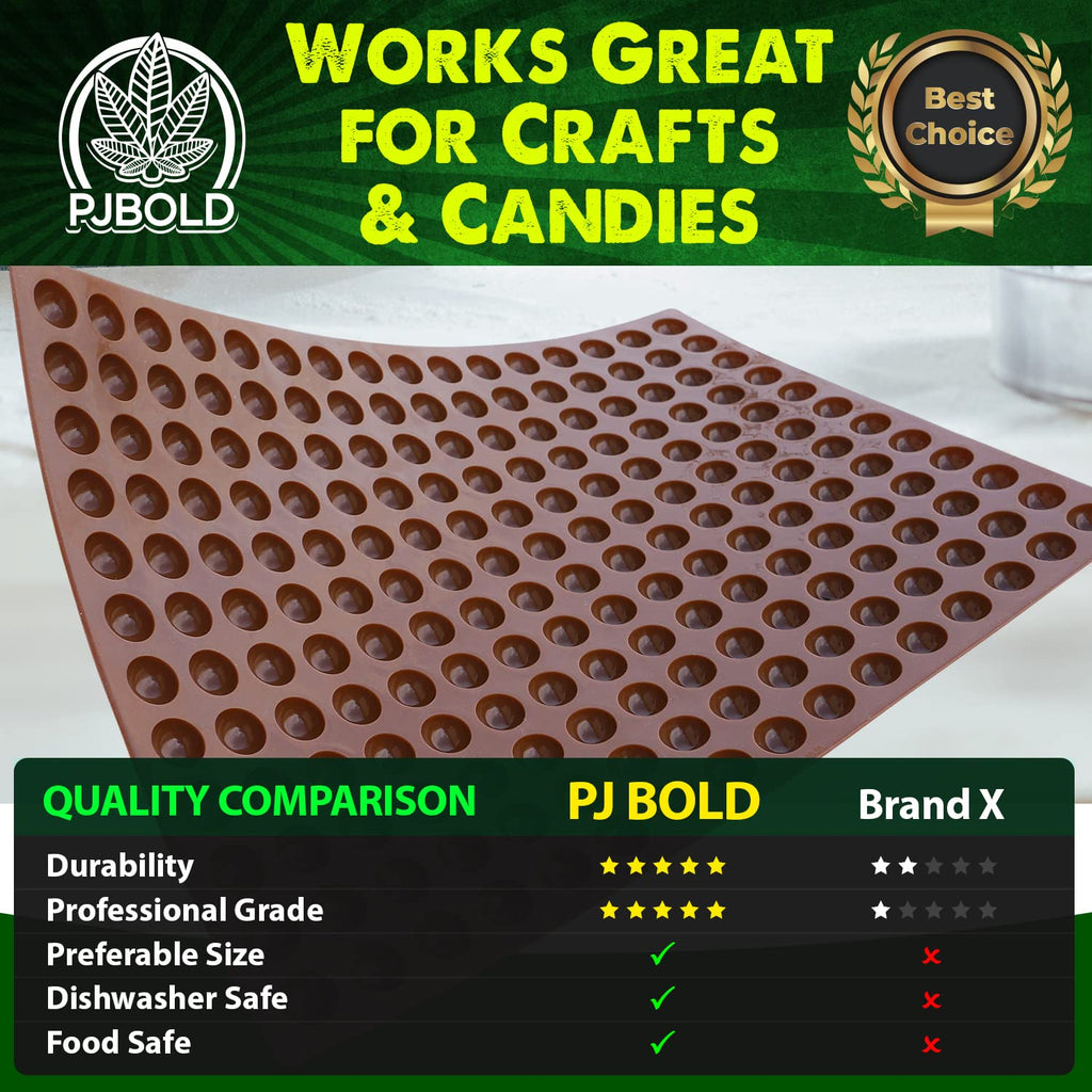 Marijuana Leaf Silicone Candy Mold - Half Sheet
