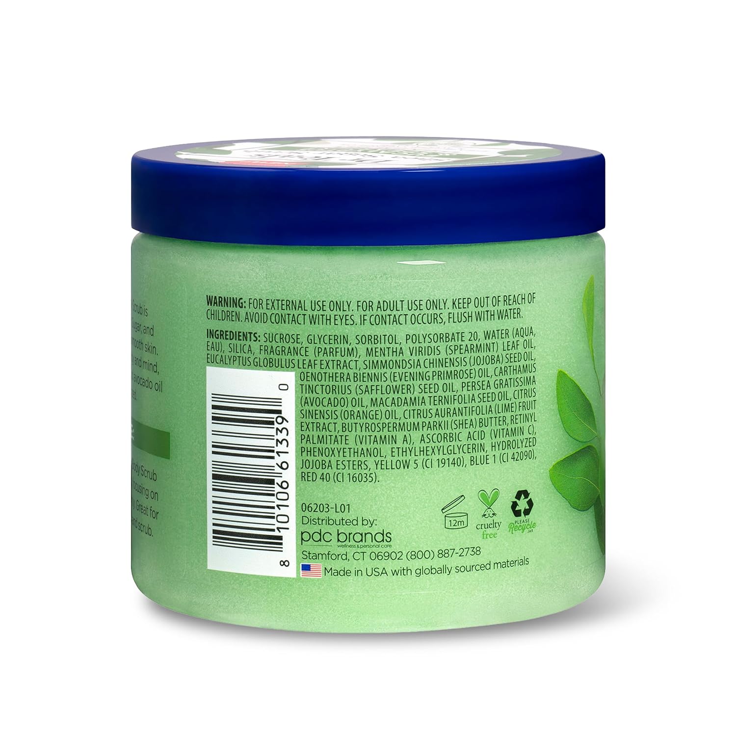 Dr Teal's Shea Sugar Body Scrub, Cannabis Sativa Hemp Seed Oil with Essential Oils, 19 oz (Pack of 3)