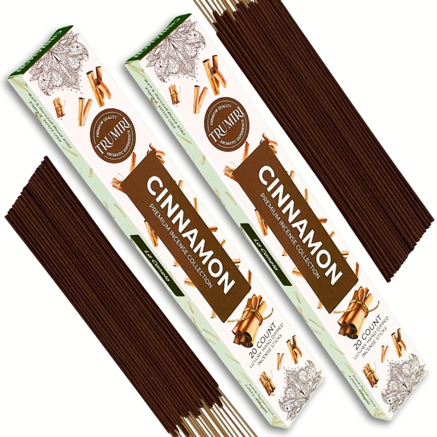 Cannabis Scented Incense Sticks - Total 40 Insence-Sticks - Dual Pack of 20 Insense - Inciensos - Inscents - Natural Non Toxic Ingredients - Incents - Incence - Inscense - Insents