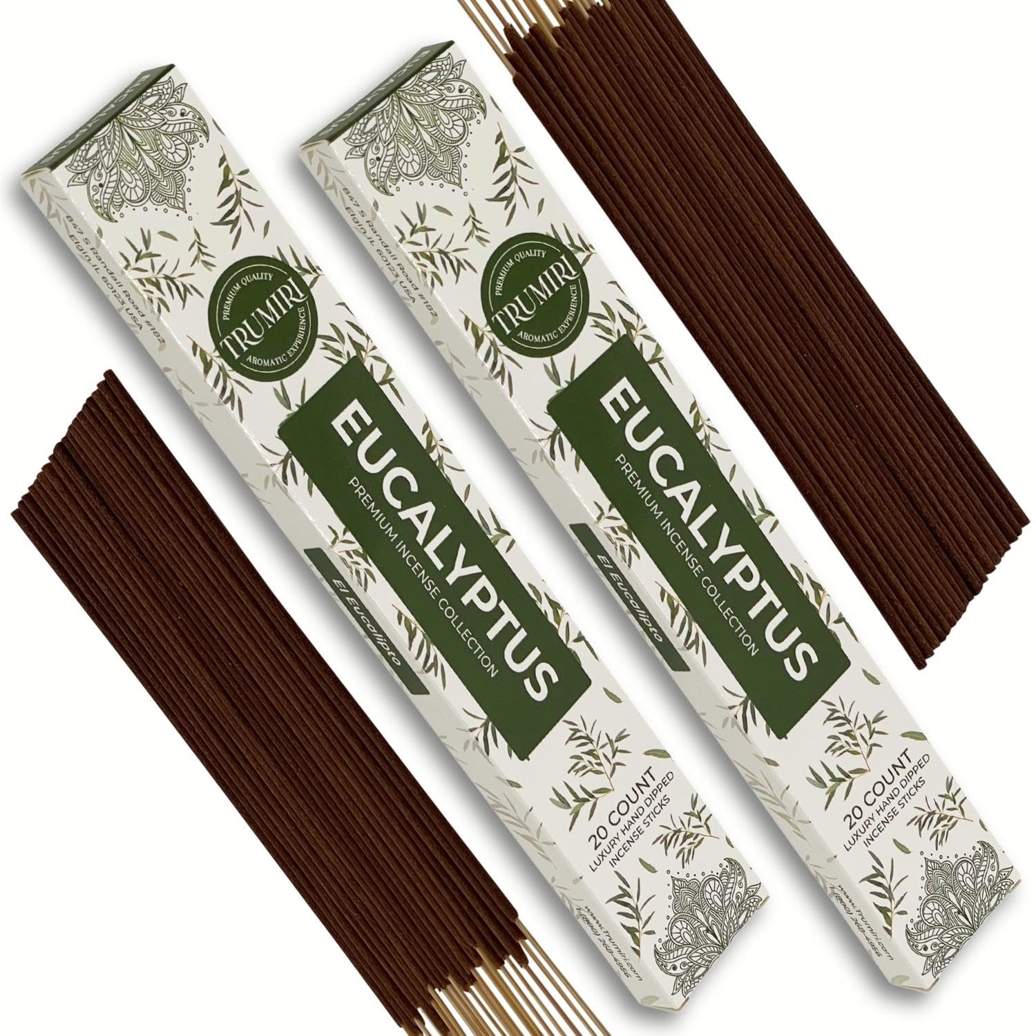 Cannabis Scented Incense Sticks - Total 40 Insence-Sticks - Dual Pack of 20 Insense - Inciensos - Inscents - Natural Non Toxic Ingredients - Incents - Incence - Inscense - Insents