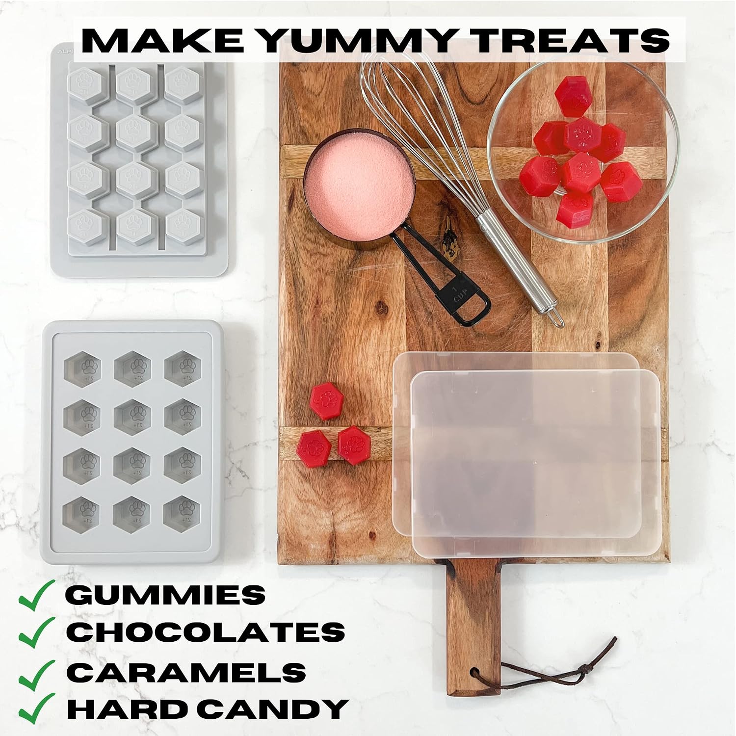 2 in 1 Decarboxylator & Infuser Machine for Butter, Oil & 2 Gummies Molds | Easy Butter Infusion Decarboxylation Machine, Includes Recipe eBook, 2 gummy trays