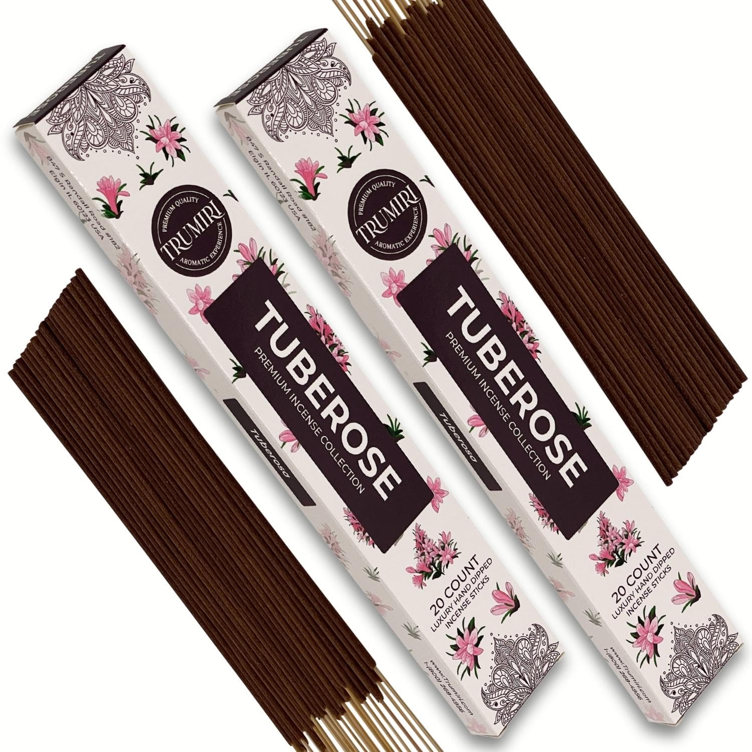 Cannabis Scented Incense Sticks - Total 40 Insence-Sticks - Dual Pack of 20 Insense - Inciensos - Inscents - Natural Non Toxic Ingredients - Incents - Incence - Inscense - Insents