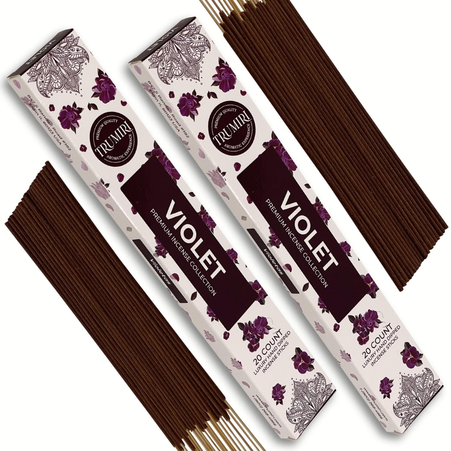Cannabis Scented Incense Sticks - Total 40 Insence-Sticks - Dual Pack of 20 Insense - Inciensos - Inscents - Natural Non Toxic Ingredients - Incents - Incence - Inscense - Insents