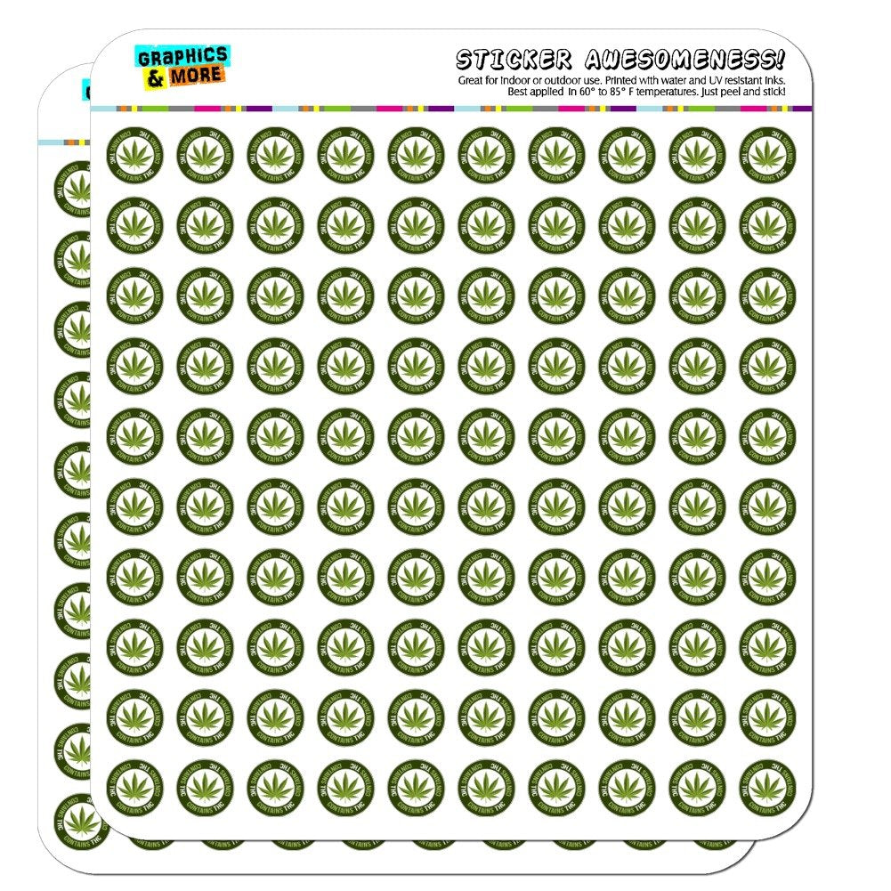 Contains THC Cannabis Marijuana Pot Planner Calendar Scrapbooking Crafting