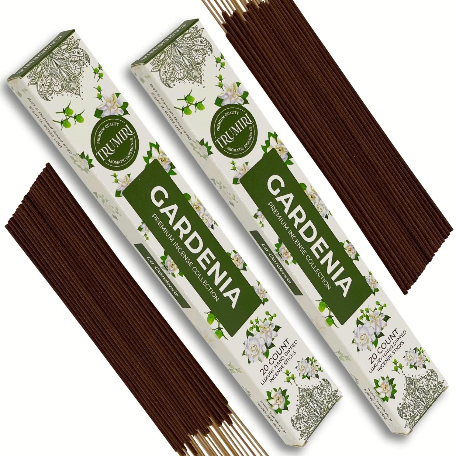 Cannabis Scented Incense Sticks - Total 40 Insence-Sticks - Dual Pack of 20 Insense - Inciensos - Inscents - Natural Non Toxic Ingredients - Incents - Incence - Inscense - Insents