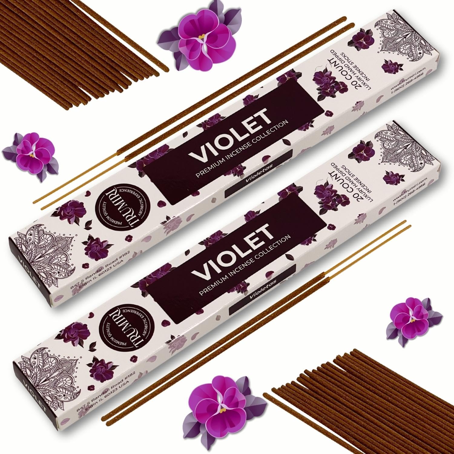 Cannabis Scented Incense Sticks - Total 40 Insence-Sticks - Dual Pack of 20 Insense - Inciensos - Inscents - Natural Non Toxic Ingredients - Incents - Incence - Inscense - Insents