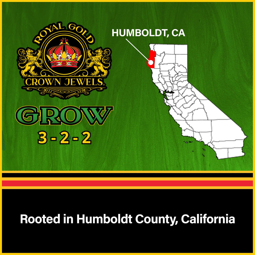 Royal Gold Crown Jewels Organic Grow 3-2-2 Dry Soluble Fertilizer, 5 lbs - Best for Improving Soil Before Planting, Encouraging Vigorous Growth and Plant Feeding