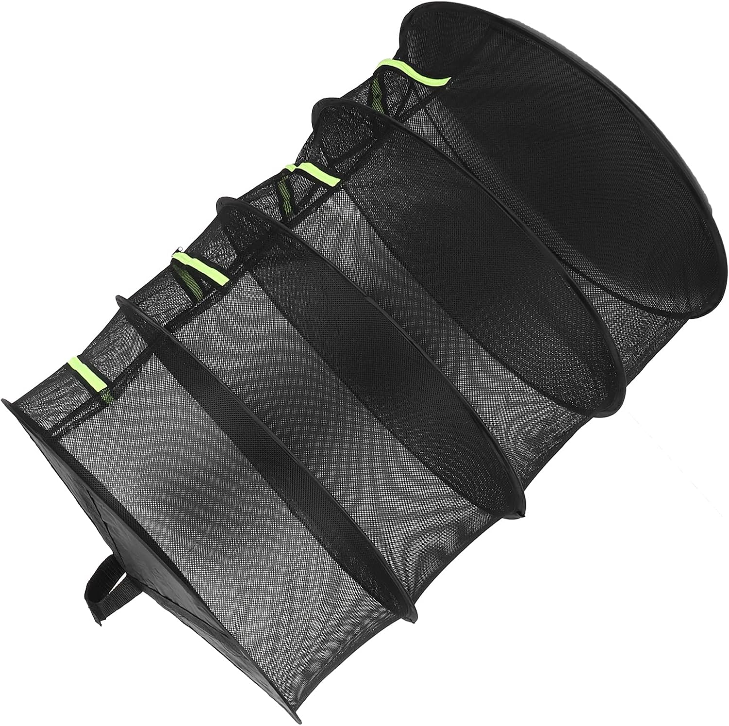 4 Layer Herbs Drying Rack, Polyester Good Airtightness Foldable Drying Rack, Hanging Multi‑Purpose Drying Tent with Zippers, for Courtyards, Ceilings, Growing