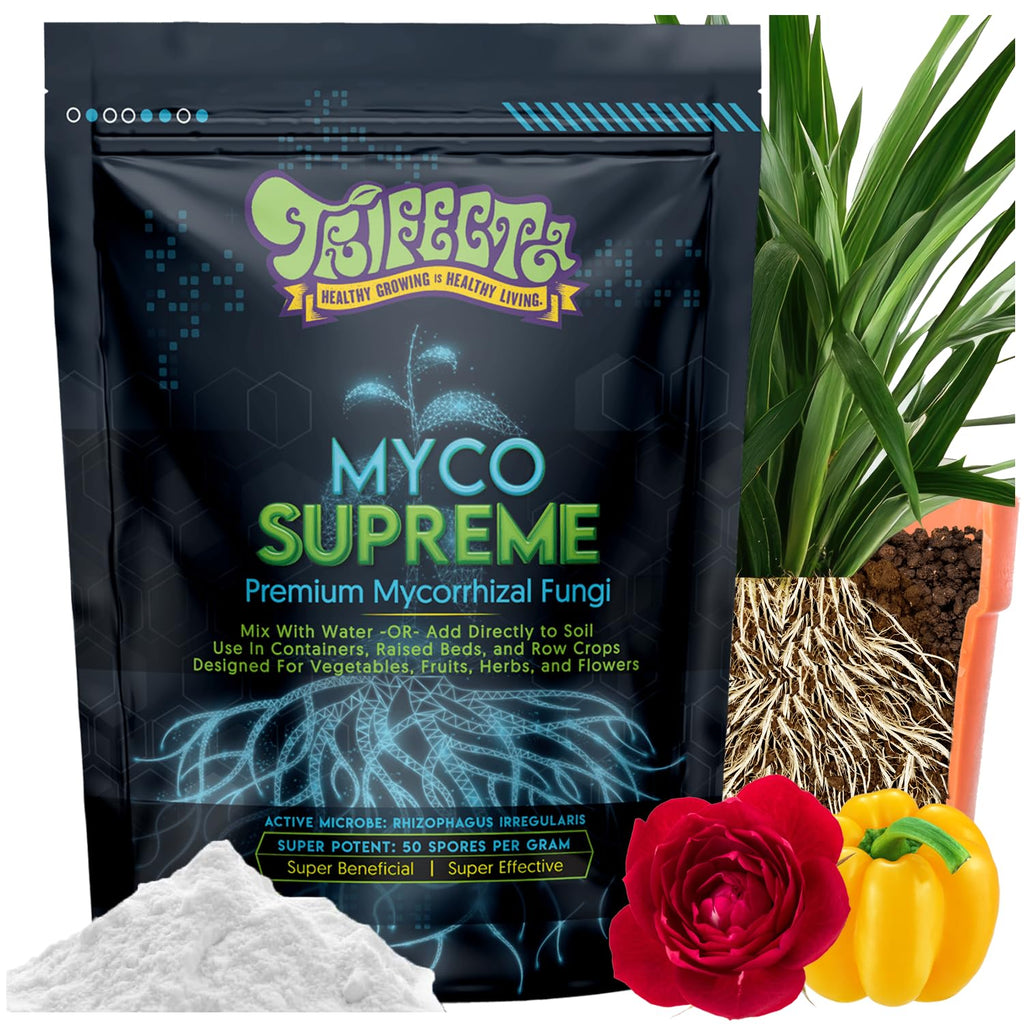 Trifecta Myco Supreme Root Stimulator | 2 oz | Ultra-Concentrated Mycorrhizal Fungi | Supports Strong Roots And Living Soil | For Trees, Roses, Flowers And Plants