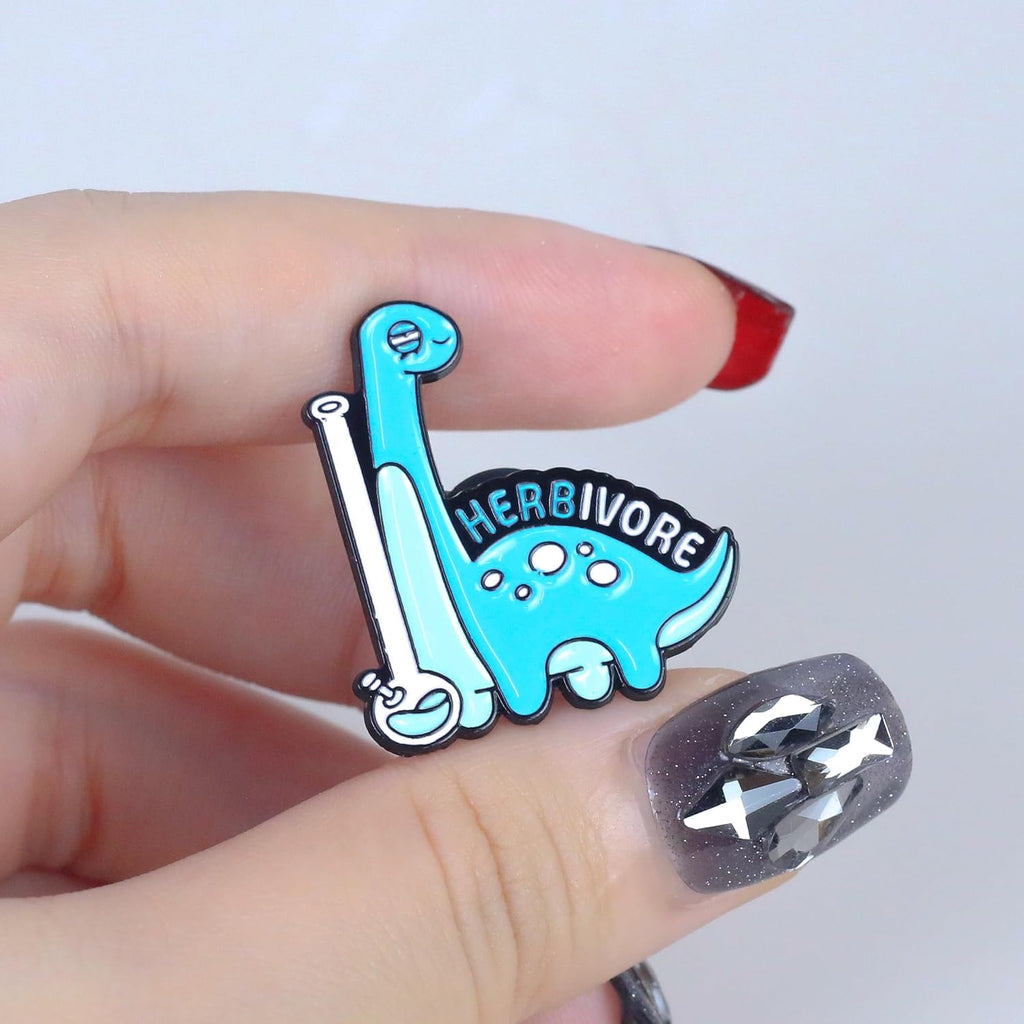 Herbivore Enamel Pin, Funny Smoking Cannabis Stoner Lapel Pin, Weed Addict Brooches, Marijuana Lover Badge Brooch, 420 Smoker Badges, Funny Gift For Smoking Lover, Cute Stoner Gift