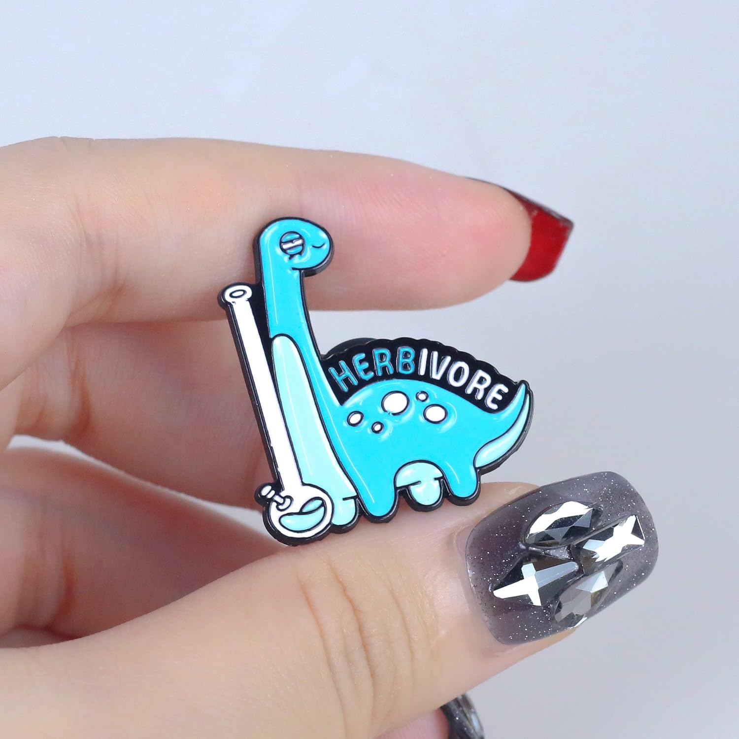 Herbivore Enamel Pin, Funny Smoking Cannabis Stoner Lapel Pin, Weed Addict Brooches, Marijuana Lover Badge Brooch, 420 Smoker Badges, Funny Gift For Smoking Lover, Cute Stoner Gift