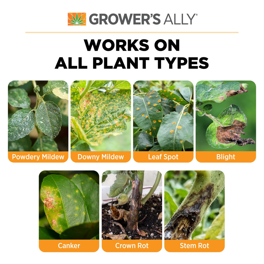 Grower's Ally Fungicide Concentrate for Plants, 8 Oz, Makes 5 Gallons