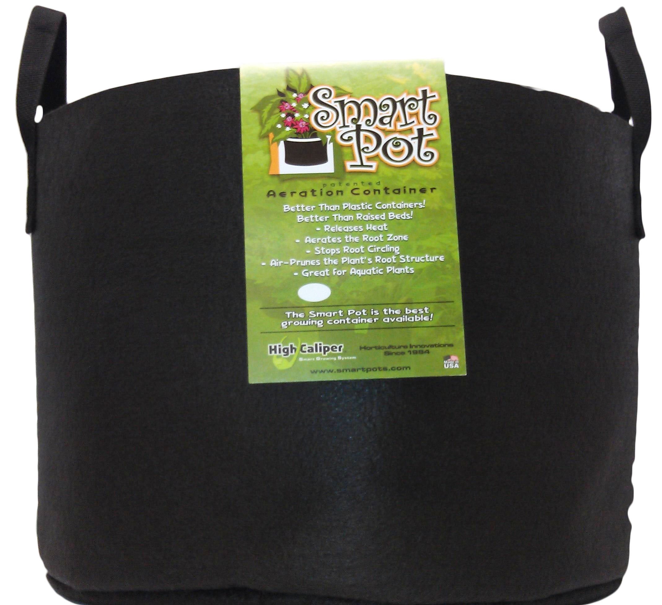 Smart Pots 15-Gallon Smart Pot Soft-Sided Container, Tan with Strap Handles