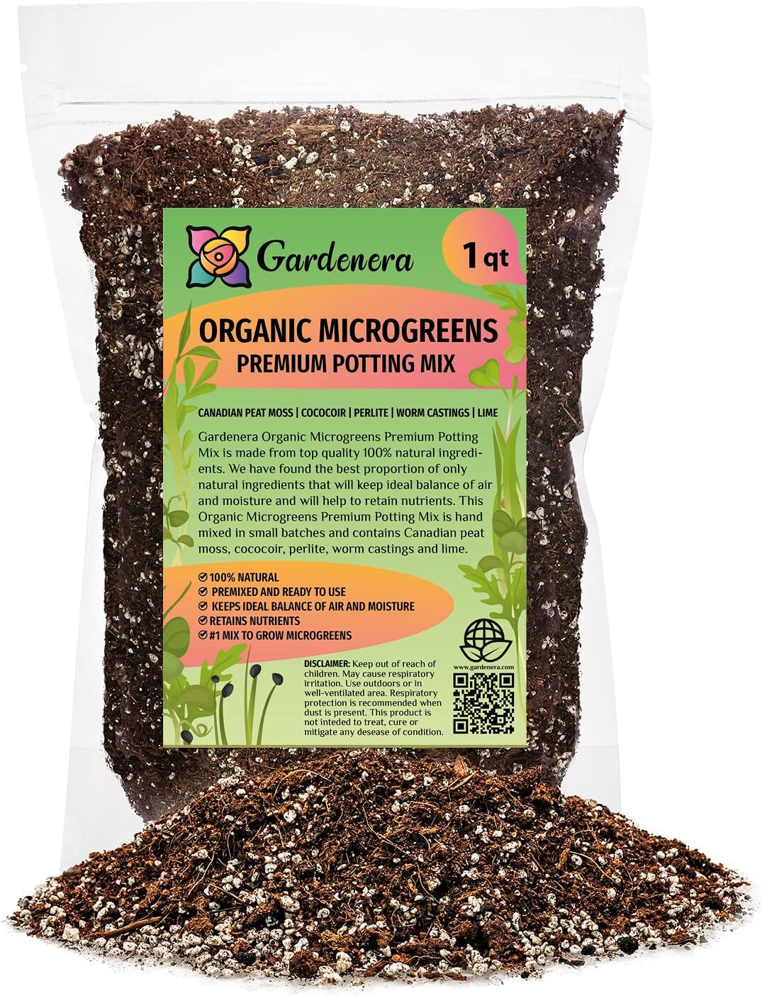 Premium JUST-ADD-Water Potting Soil Mix - Optimal Nutrient-Rich Blend for Thriving and HIGH-Yield Herbal Plants - 3 Quart