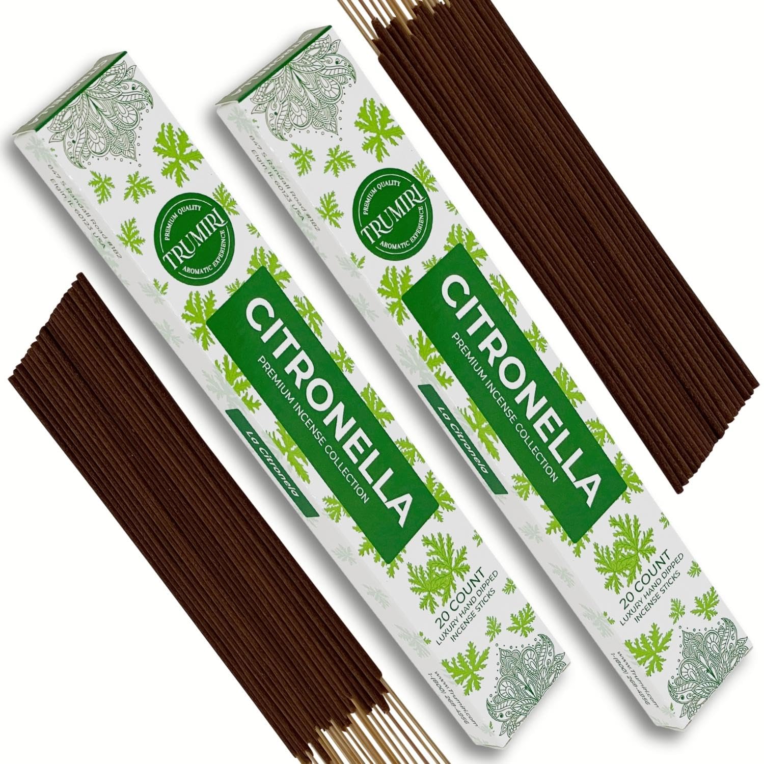 Cannabis Scented Incense Sticks - Total 40 Insence-Sticks - Dual Pack of 20 Insense - Inciensos - Inscents - Natural Non Toxic Ingredients - Incents - Incence - Inscense - Insents