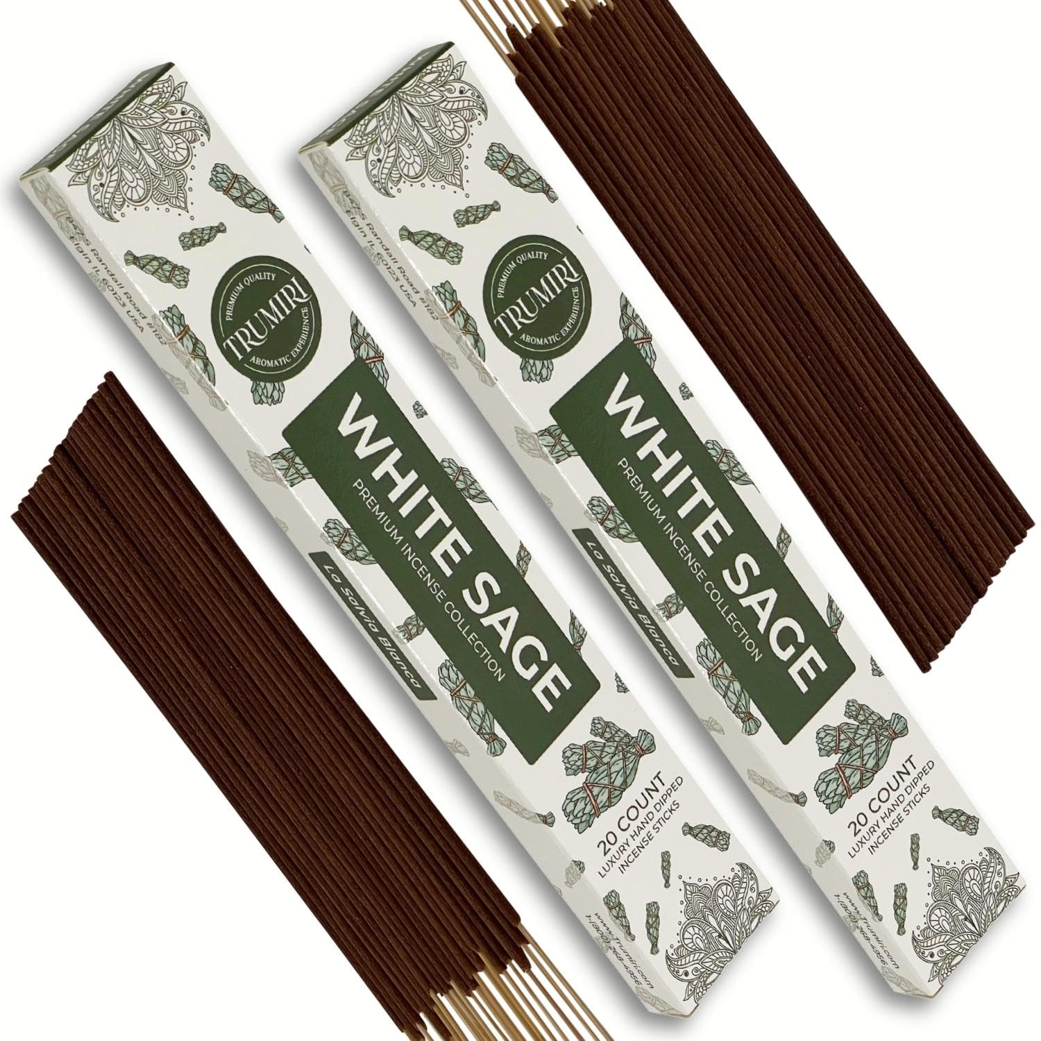 Cannabis Scented Incense Sticks - Total 40 Insence-Sticks - Dual Pack of 20 Insense - Inciensos - Inscents - Natural Non Toxic Ingredients - Incents - Incence - Inscense - Insents