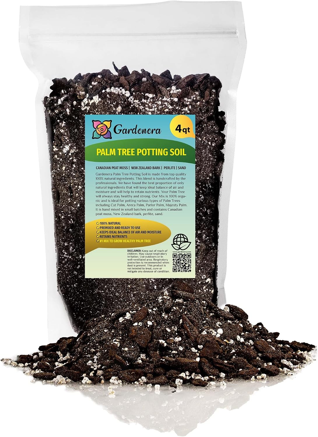 Premium JUST-ADD-Water Potting Soil Mix - Optimal Nutrient-Rich Blend for Thriving and HIGH-Yield Herbal Plants - 3 Quart